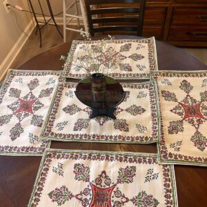 Block Printed Table Mats
