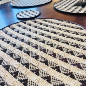 Recycled & Hand Embroidered Table Mats
